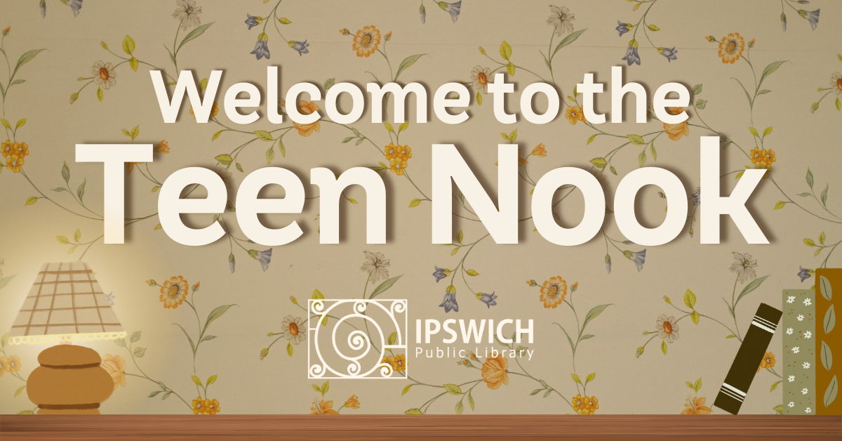 Banner with text: Welcome to the Teen Nook.